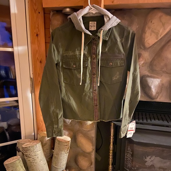 Hippie Rose jacket/shirt with hood - Picture 2 of 2